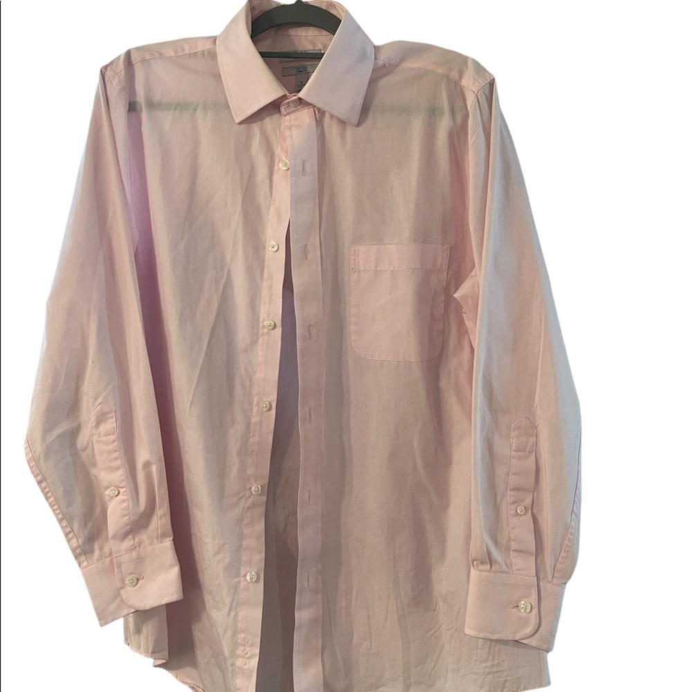 Men’s Large pink long sleeve button shirt
